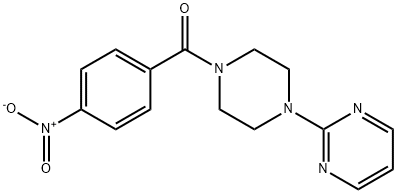 2-[4-(4-Nitrobenzoyl)piperazin-1-yl]pyrimidine 结构式