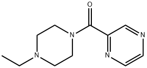 Piperazine, 1-ethyl-4-(pyrazinylcarbonyl)- (9CI) 结构式