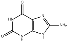 8-aminoxanthine, 5461-03-0, 结构式
