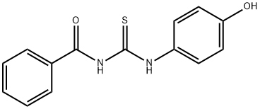 N-Benzoyl-N'-(p-hydroxyphenyl)thiourea Struktur