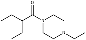 Piperazine, 1-ethyl-4-(2-ethyl-1-oxobutyl)- (9CI) 结构式