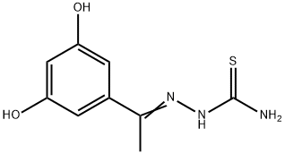 Hydrazinecarbothioamide, 2-[1-(3,5-dihydroxyphenyl)ethylidene]- (9CI) 结构式