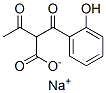 Α-(邻羟基苯甲酰基)乙酰乙酸钠 结构式