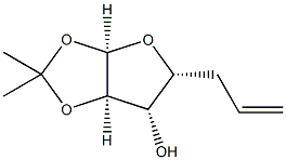 a-D-xylo-Hept-6-enofuranose, 5,6,7-trideoxy-1,2-O-(1-Methylethylidene)- Structure