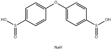 オキシ-4,4'-ビス(ベンゼンスルフィン酸ナトリウム塩) 化学構造式