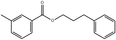 3-phenylpropyl 3-methylbenzoate Structure