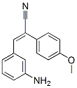 3-(3-Aminophenyl)-2-(4-methoxyphenyl)acrylonitrile,5462-59-9,结构式