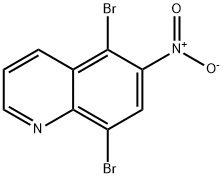 5,8-Dibromo-6-nitroquinoline Structure