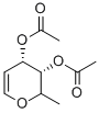 2,6-脱水-1,5-二脱氧-L-阿拉伯-己-5-烯糖二乙酸酯, 54621-94-2, 结构式