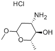 メチル-L-アコサミニド 化学構造式