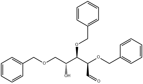 2,3,5-トリ-O-ベンジル-D-リボース 化学構造式