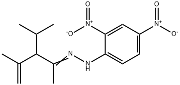 N-[(4-methyl-3-propan-2-yl-pent-4-en-2-ylidene)amino]-2,4-dinitro-anil ine,5463-34-3,结构式