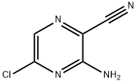 3-氨基-5-氯吡嗪-2-甲腈 结构式