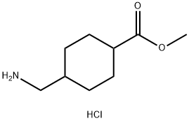 4-氨甲基环己羧酸甲酯盐酸盐(顺反异构体混合物),54640-02-7,结构式