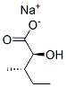 sodium [S-(R*,R*)]-2-hydroxy-3-methylvalerate  Structure