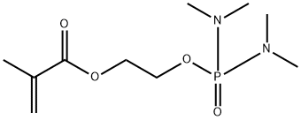 2-[[bis(dimethylamino)phosphinyl]oxy]ethyl methacrylate Structure