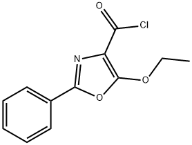 5-ETHOXY-2-PHENYLOXAZOLE-4-CARBONYL CHLORIDE 化学構造式