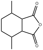 3,6-Dimethylcyclohexane-1,2-dicarboxylic anhydride Struktur