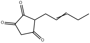 3-(2-Pentenyl)-1,2,4-cyclopentanetrione Structure