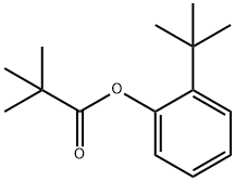 2,2-Dimethylpropionic acid 2-tert-butylphenyl ester 结构式