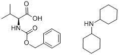 N-[(フェニルメトキシ)カルボニル]-L-バリン/N-シクロヘキシルシクロヘキシルアミン,(1:1) 化学構造式