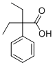 2-Phenyl-2-ethylbutyric acid Struktur
