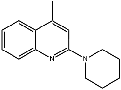 4-METHYL-2-(1-PIPERIDINYL)-QUINOLINE, 5465-86-1, 结构式