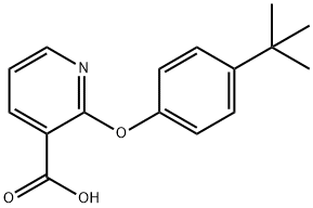 2-(4-(叔丁基)苯氧基)烟酸 结构式