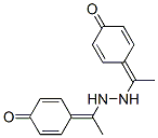 4-[1-[2-[1-(4-oxo-1-cyclohexa-2,5-dienylidene)ethyl]hydrazinyl]ethylid ene]cyclohexa-2,5-dien-1-one Struktur
