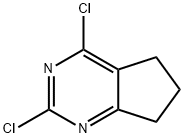 2,4-ジクロロ-6,7-ジヒドロ-5H-シクロペンタ[D]ピリミジン 化学構造式