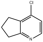 4-クロロ-6,7-ジヒドロ-5H-シクロペンタ[B]ピリジン 化学構造式