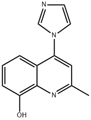 8-HYDROXY-4-(1H-IMIDAZOL-YL)-2-METHYLQUINOLINE 结构式