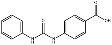 4-(3-フェニルウレイド)安息香酸 化学構造式