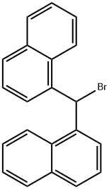1-(bromo-naphthalen-1-yl-methyl)naphthalene Struktur