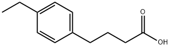 4-(4-エチルフェニル)ブタン酸 化学構造式