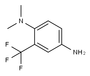 N〜1〜,N〜1〜-DIMETHYL-2-(TRIFLUOROMETHYL)-1,4-BENZENEDIAMINE 化学構造式