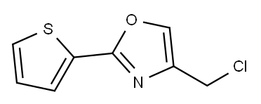 4-(CHLOROMETHYL)-2-THIEN-2-YL-1,3-OXAZOLE Struktur