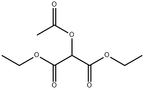 アセチルオキシマロン酸ジエチル 化学構造式