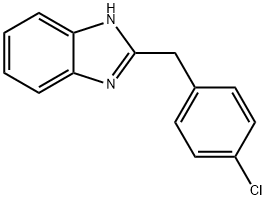 2-(4-クロロベンジル)-1H-ベンズイミダゾール 塩化物 化学構造式