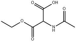 N-乙酰氨基丙二酸单乙酯,54681-67-3,结构式