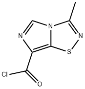 Imidazo[1,5-d]-1,2,4-thiadiazole-7-carbonyl chloride, 3-methyl- (9CI) 结构式