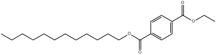 1,4-Benzenedicarboxylic acid 1-dodecyl 4-ethyl ester Struktur