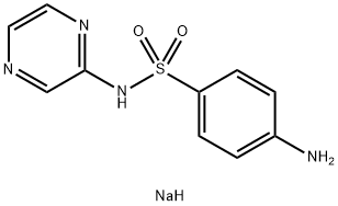 4-[ソジオ(ピラジン-2-イル)アミノ]ベンゼンスルホン酸 化学構造式