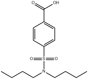 p-(ジブチルスルファモイル)安息香酸 化学構造式
