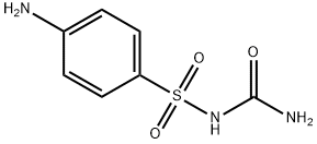 4-アミノ-N-カルバモイルベンゼンスルホンアミド 化学構造式