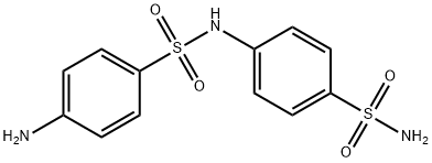 4-[[(4-アミノフェニル)スルホニル]アミノ]ベンゼンスルホンアミド 化学構造式