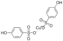 ビス[(4-ヒドロキシフェニル)スルホニルオキシ]銅(II) 化学構造式