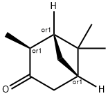 rel-(1R*,1α*,5α*)-2α*,6,6-トリメチルビシクロ[3.1.1]ヘプタン-3-オン 化学構造式