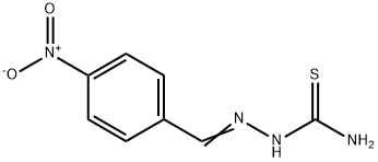 p-ニトロベンズアルデヒドチオセミカルバゾン 化学構造式
