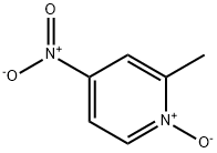 4-Nitro-2-picoline N-oxide Structure